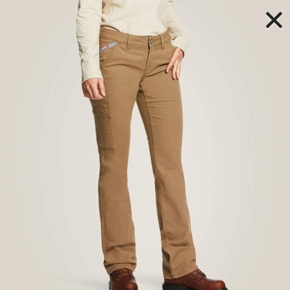 Ariat Other - Ariat Flame Resistant Stretch Duralite Canvas Stackable Straight Leg Work Pants